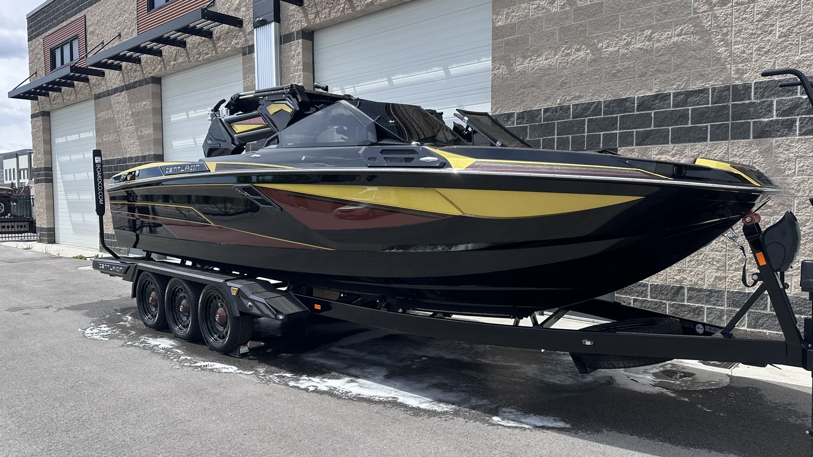 Centurion wake boat detailed and ceramic coated by Salty Mountain Detail & Protection, Utah