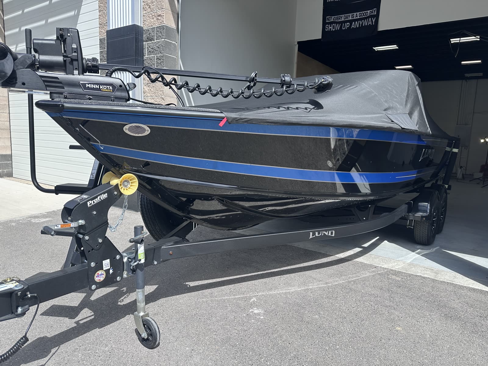 Lund aluminum fishing boat detailed in Utah