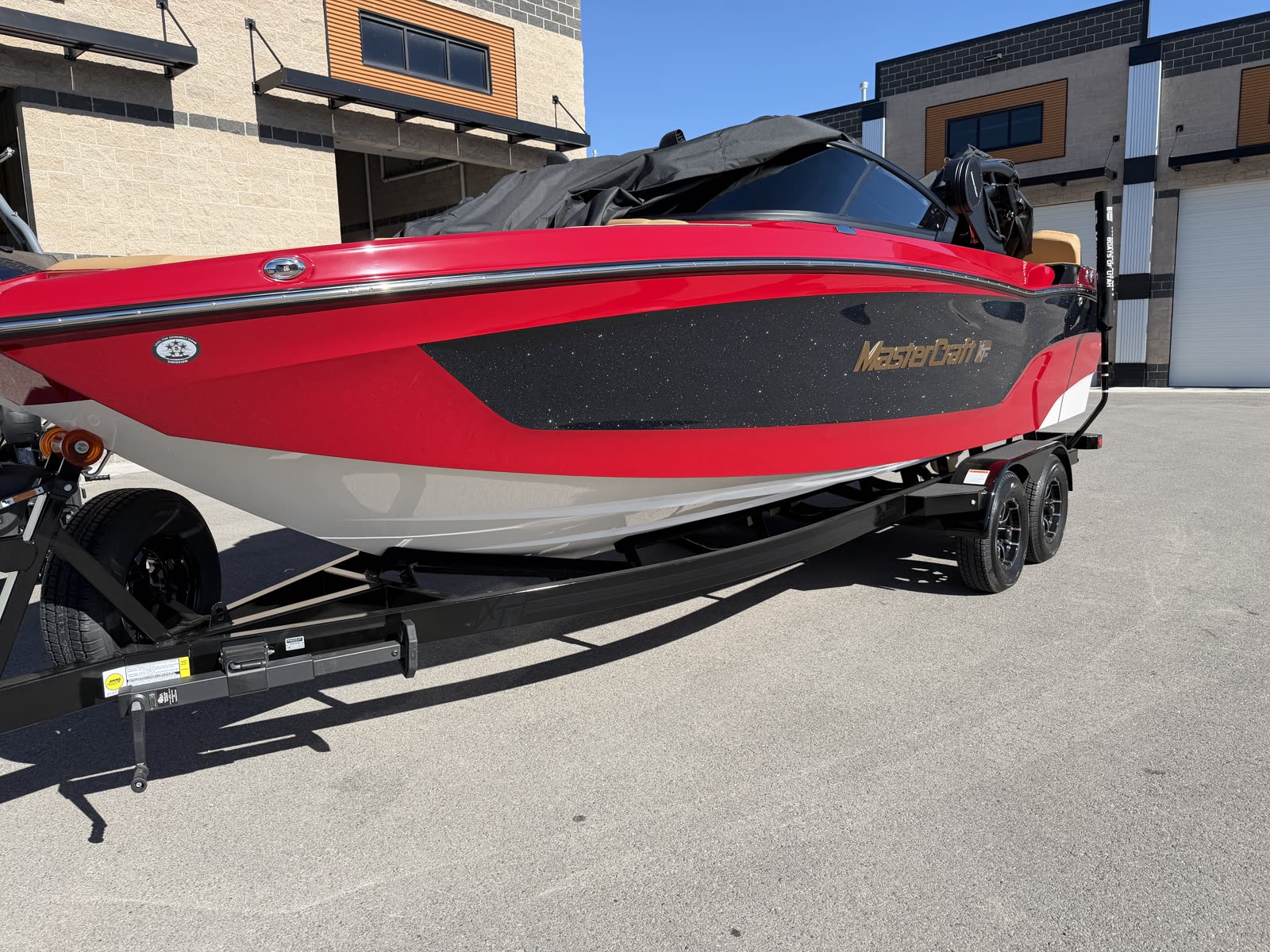 Red MasterCraft XT with Yacht Armor marine protection film, Utah